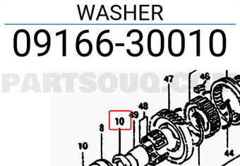 Suzuki 0916630010 WASHER