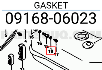 Suzuki 0916806023 GASKET
