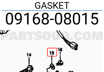 Suzuki 0916808015 GASKET