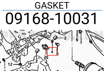 Suzuki 0916810031 GASKET