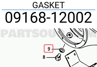 Suzuki 0916812002 GASKET