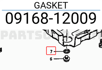 Suzuki 0916812009 GASKET