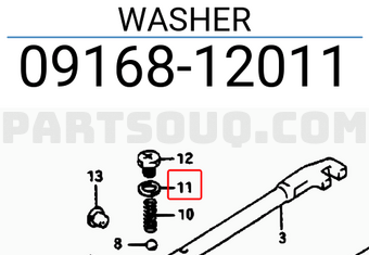 Suzuki 0916812011 WASHER