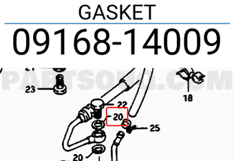 Suzuki 0916814009 GASKET