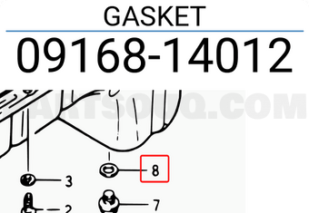 Suzuki 0916814012 GASKET