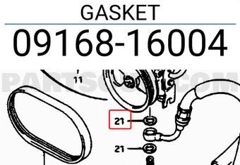 Suzuki 0916816004 GASKET