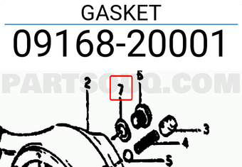 Suzuki 0916820001 GASKET