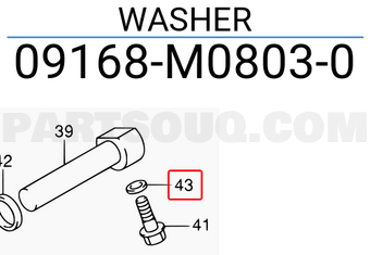 Suzuki 09168M08030 WASHER