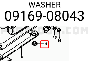 Suzuki 0916908043 WASHER