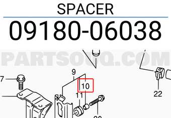 Suzuki 0918006038 SPACER