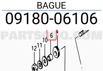 Suzuki 0918006106 BAGUE