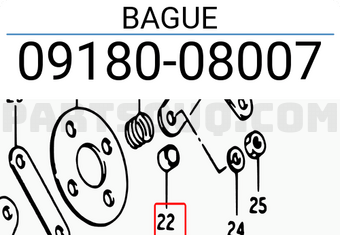 Suzuki 0918008007 BAGUE
