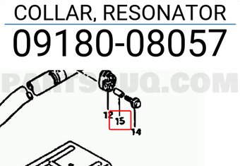 Suzuki 0918008057 COLLAR, RESONATOR