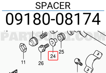 Suzuki 0918008174 SPACER