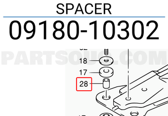 Suzuki 0918010302 SPACER