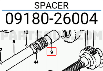 Suzuki 0918026004 SPACER