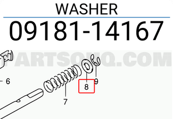 Suzuki 0918114167 WASHER