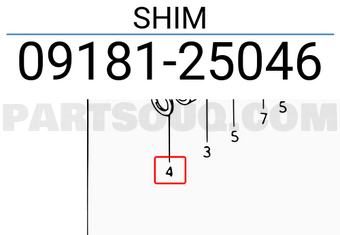 Suzuki 0918125046 SHIM