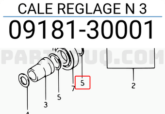 Suzuki 0918130001 CALE REGLAGE N 3