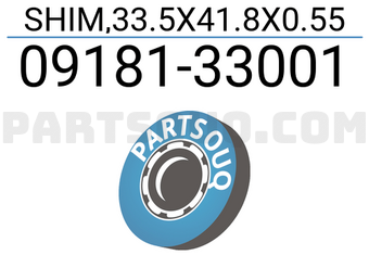 Suzuki 0918133001 SHIM,33.5X41.8X0.55