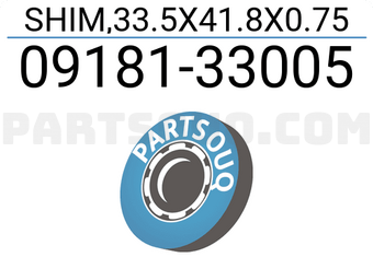 Suzuki 0918133005 SHIM,33.5X41.8X0.75
