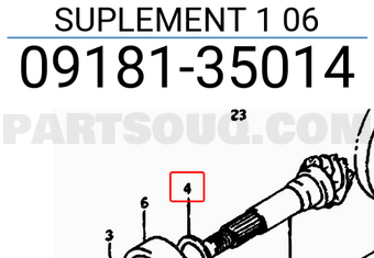 Suzuki 0918135014 SUPLEMENT 1 06