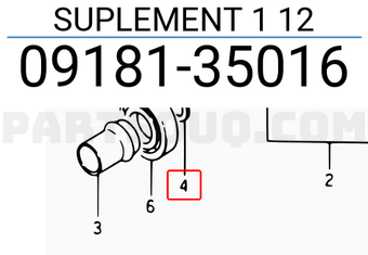Suzuki 0918135016 SUPLEMENT 1 12