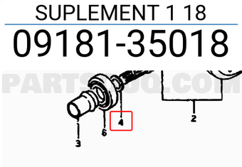 Suzuki 0918135018 SUPLEMENT 1 18