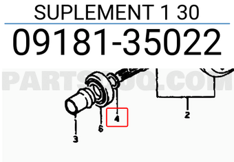 Suzuki 0918135022 SUPLEMENT 1 30
