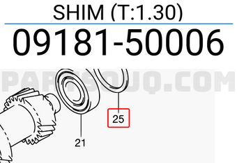 Suzuki 0918150006 SHIM (T:1.30)
