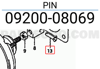 Suzuki 0920008069 PIN