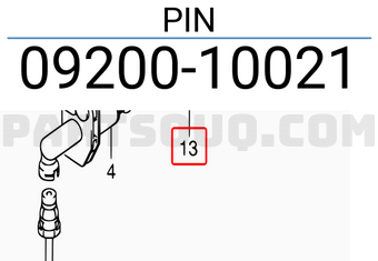 Suzuki 0920010021 PIN