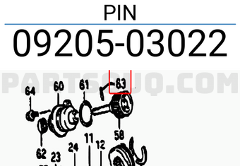 Suzuki 0920503022 PIN