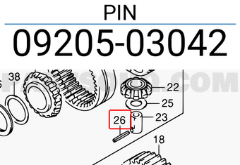 Suzuki 0920503042 PIN