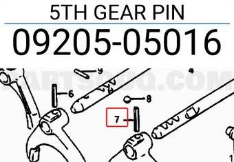 Suzuki 0920505016 5TH GEAR PIN