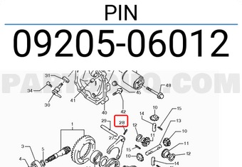 Suzuki 0920506012 PIN