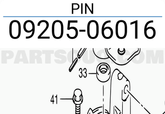 Suzuki 0920506016 PIN