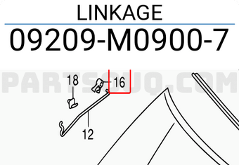 Suzuki 09209M09007 LINKAGE