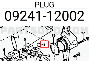 Suzuki 0924112002 PLUG