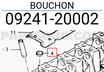 Suzuki 0924120002 BOUCHON