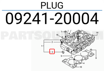 Suzuki 0924120004 PLUG