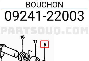 Suzuki 0924122003 BOUCHON