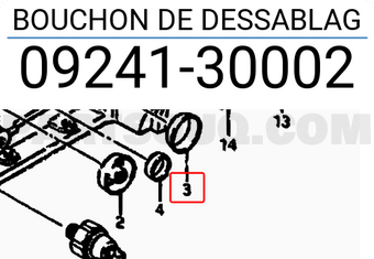 Suzuki 0924130002 BOUCHON DE DESSABLAG