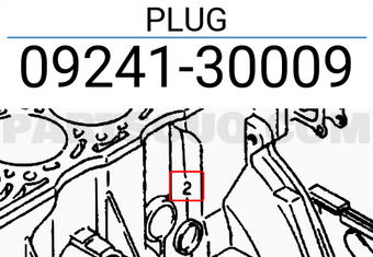 Suzuki 0924130009 PLUG