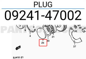 Suzuki 0924147002 PLUG