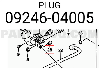 Suzuki 0924604005 PLUG