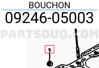 Suzuki 0924605003 BOUCHON