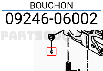 Suzuki 0924606002 BOUCHON