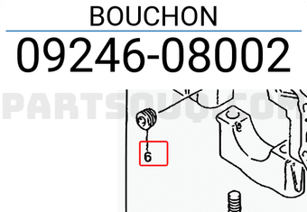 Suzuki 0924608002 BOUCHON