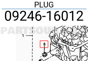 Suzuki 0924616012 PLUG